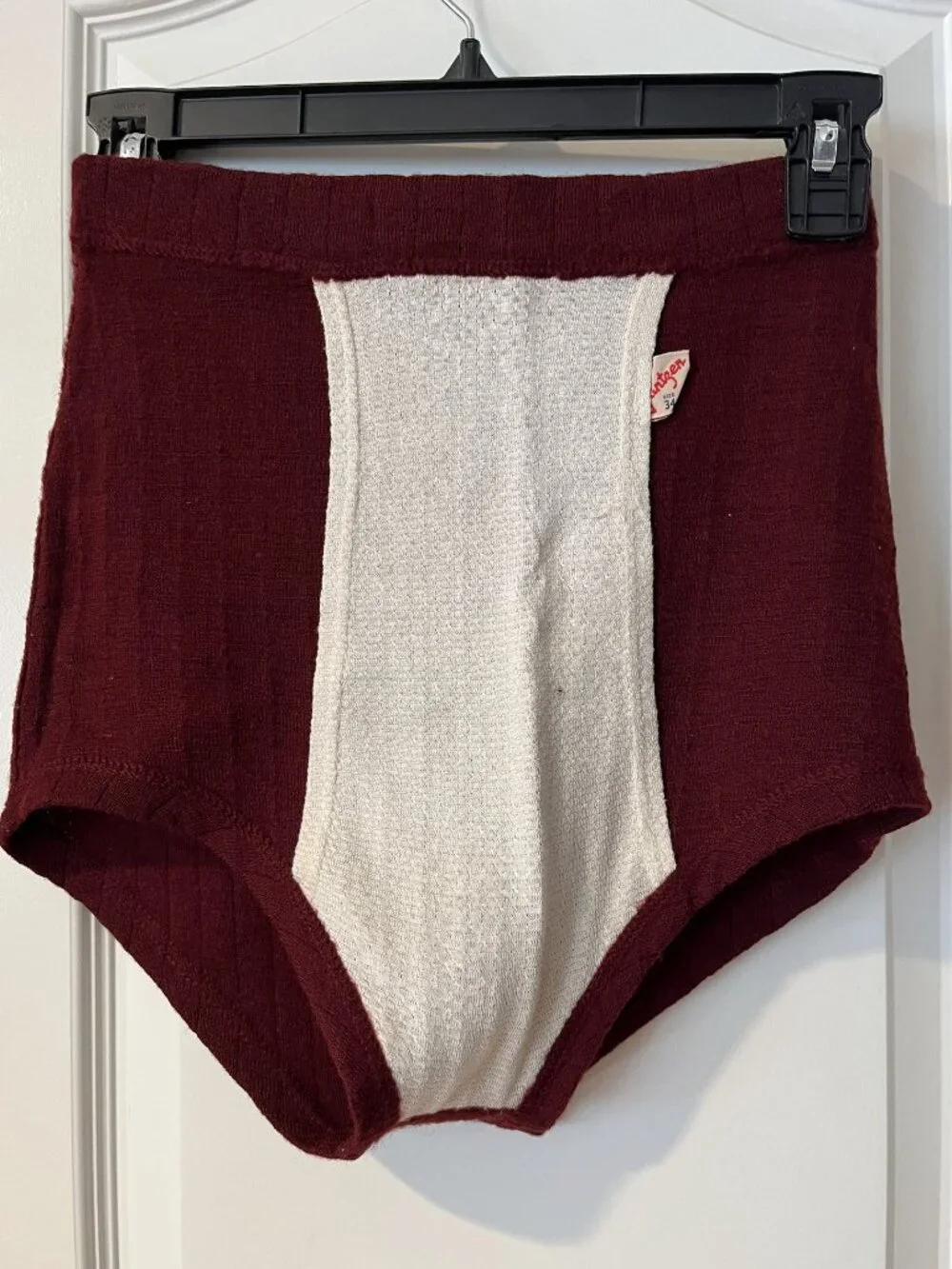 1940s Vintage Jantzen Men's Wool Swim Trunk Briefs Size 34